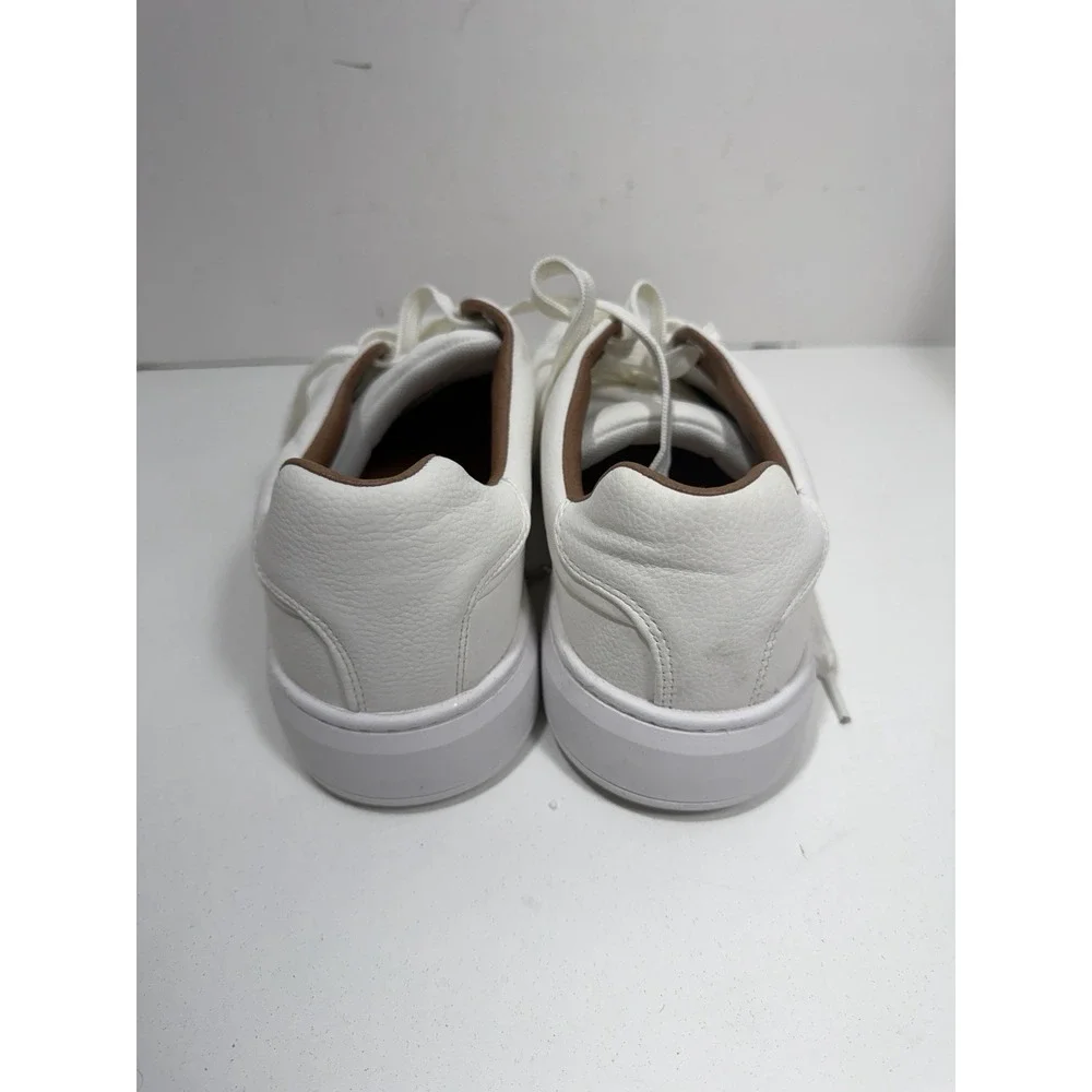 Calvin Klein Wivlo Lace Up Casual Sneakers CMWIVLO-R Men's Sz 10.5 White See Pic
